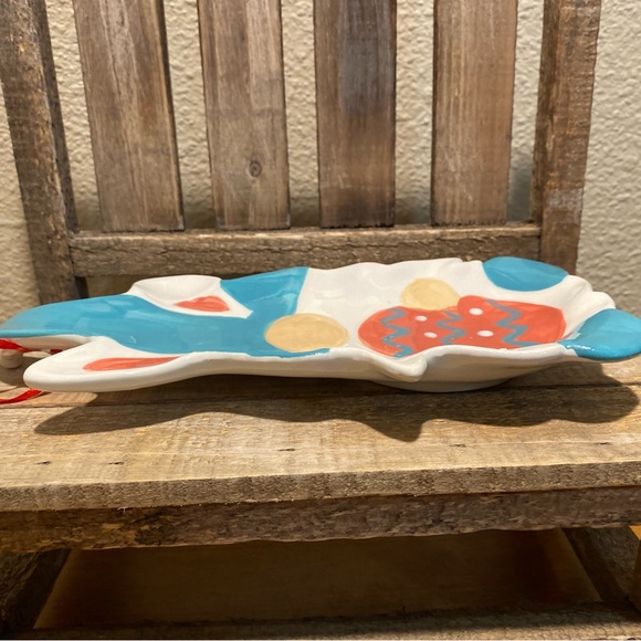 Easter Bunny Gnome Spoon Rest, Gnome Holding An Easter Egg Ceramic Spoon Rest - Picture 8 of 16